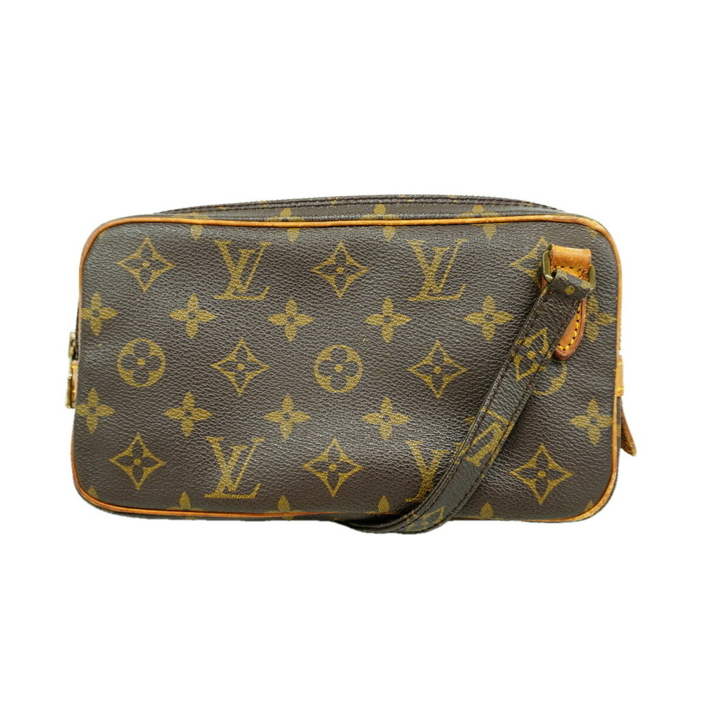 Louis Vuitton Monogram Pochette Marly Bandoulière Shoulder Bag M51828 Brown W...